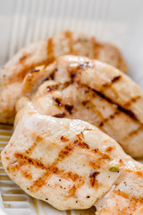 Healthy food delivery. Take away for diet. Fitness nutrition, vegetables, meat and fruits in eco boxes. at wood and straw with copy space. series of photos