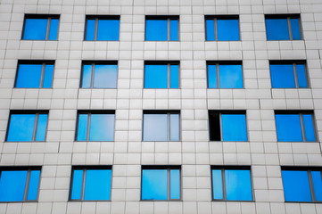 Skyscraper with windows.