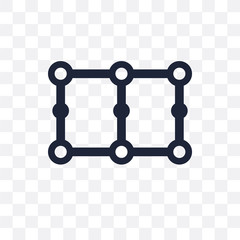 Network transparent icon. Network symbol design from Internet security collection.