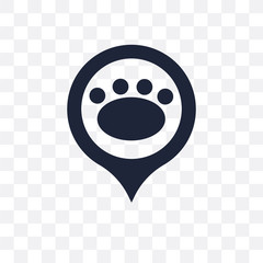 Pet Zone Point transparent icon. Pet Zone Point symbol design from Maps and locations collection.