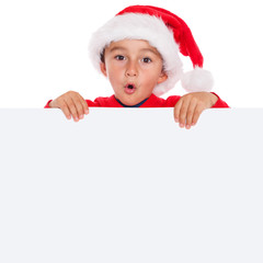 Kind Weihnachtsmann Nikolaus Weihnachten Weihnachtskarte Karte Textfreiraum Copyspace Quadrat...
