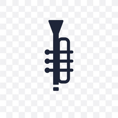 Trumpet transparent icon. Trumpet symbol design from Music collection.