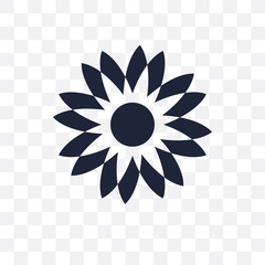Flower transparent icon. Flower symbol design from Nature collection.