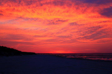 Ostseebad Zingst, Abendrot