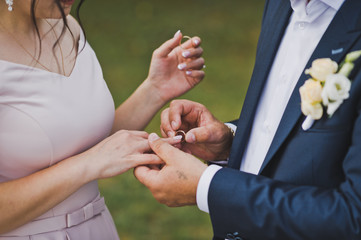 The gentle embrace of the newlyweds palms 1827.
