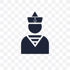 Sailor transparent icon. Sailor symbol design from Nautical collection.
