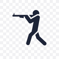 man Shooting transparent icon. man Shooting symbol design from People collection.