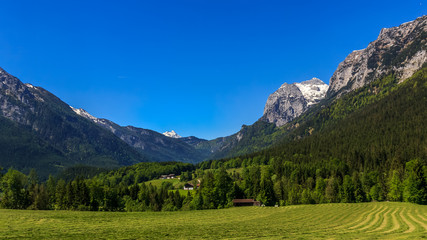 Beautiful alpine view near Ramsau - Bavaria - Germany