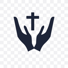 Christian transparent icon. Christian symbol design from Religion collection.