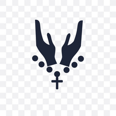 Faith transparent icon. Faith symbol design from Religion collection.