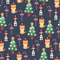 Animal vector seamless pattern.