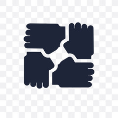 Solidarity transparent icon. Solidarity symbol design from Startup collection.