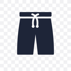 Swimming trunks transparent icon. Swimming trunks symbol design from Summer collection.