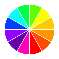 Obraz premium Color wheel. Vector Illustration