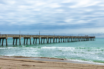 Fishing pier at Dania Beach, Florida, USA