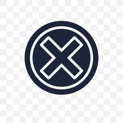 Close transparent icon. Close symbol design from Web navigation collection.