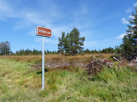 1000m Grenze auf der Schwarzwaldhochstrasse