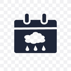 Rainy Day transparent icon. Rainy Day symbol design from Weather collection.