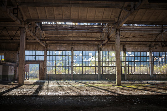 Empty Factory Hall
