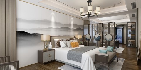 360 degrees home interior living room. 3d render.