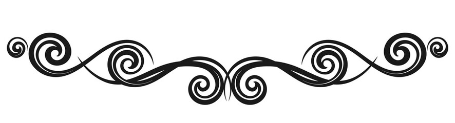 Vintage decorative calligraphic element