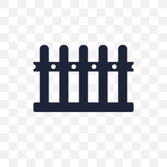 Fence transparent icon. Fence symbol design from Agriculture, Farming and Gardening collection.