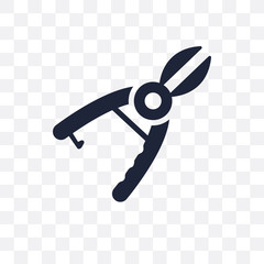 Pruning shears transparent icon. Pruning shears symbol design from Agriculture, Farming and Gardening collection.