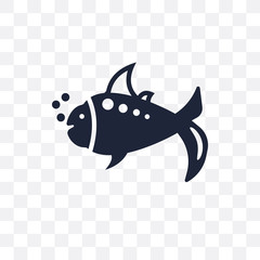 Goldfish transparent icon. Goldfish symbol design from Animals collection.