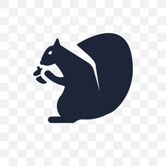 Squirrel transparent icon. Squirrel symbol design from Animals collection.