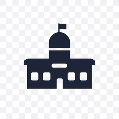 City hall transparent icon. City hall symbol design from Architecture collection.