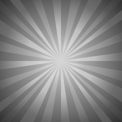 Abstract dark gray rays background. Vector