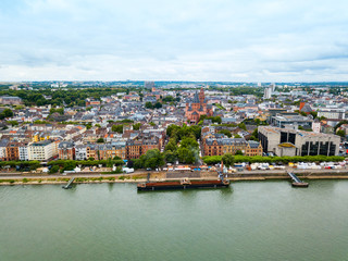 Mainz aerial panoramic view, Germany