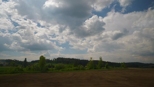 day time zurich out of town train road trip side window pov panorama 4k switzerland
