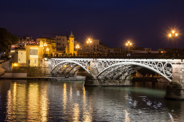 Obraz premium Triana bridge, Seville, Spain