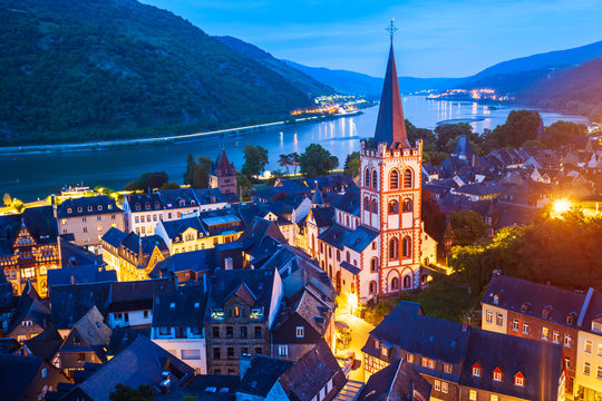 Bacharach old town in Germany