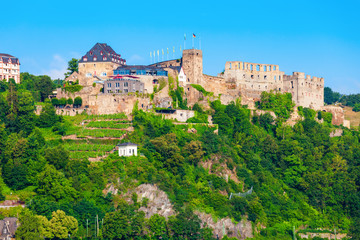 Obraz premium Rheinfels Castle ruins in Sankt Goar