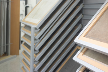 Obraz premium Kitchen bathroom tiles display