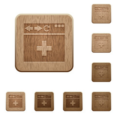 browser add new tab wooden buttons