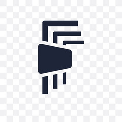 Hex key transparent icon. Hex key symbol design from Construction collection.