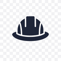 Safety helmet transparent icon. Safety helmet symbol design from Construction collection. - 233836002