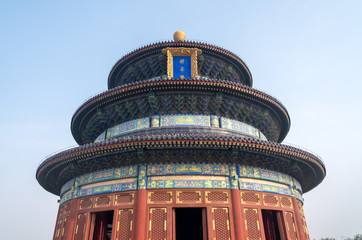 Detail of dome of Temple of Heaven in Beijing China