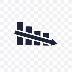 Decrease transparent icon. Decrease symbol design from Payment collection.