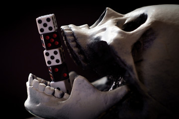 Dice Skull Gambling Concept © Ezume Images