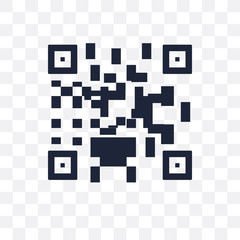 Qr code transparent icon. Qr code symbol design from Ecommerce collection. - 233838000