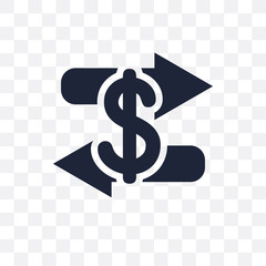 Obraz premium Trade transparent icon. Trade symbol design from Payment collection.