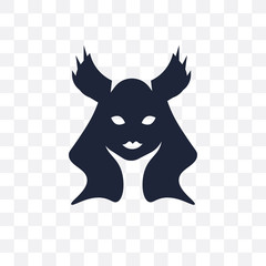 Valkyrie transparent icon. Valkyrie symbol design from Fairy tale collection.