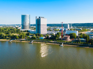 Fototapeta na wymiar Bonn aerial panoramic view, Germany