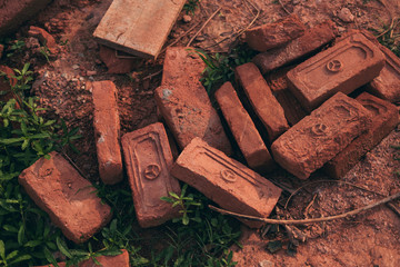 Bricks in the dirt