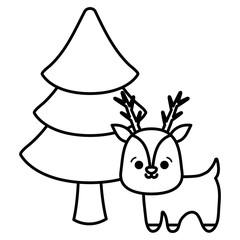 Christmas deer design