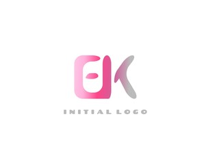 EK Initial Logo for your startup ventur